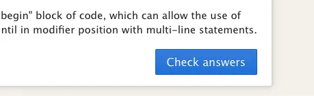 Questions page with Check answers button